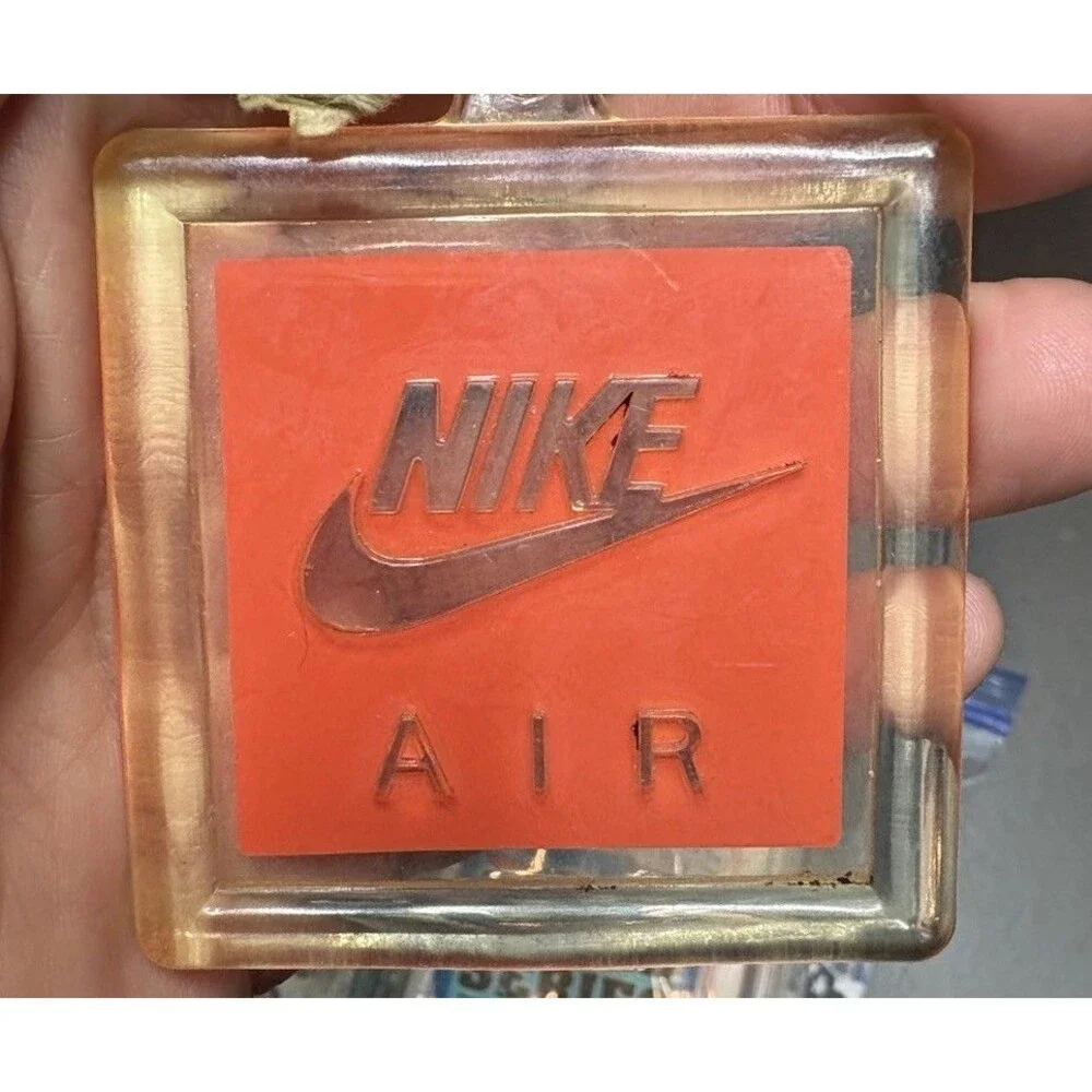 Vintage OG Nike Air Hangtag 80s 90s Orange Jordan 3 4 5 6 Max 1 Keychain Tag